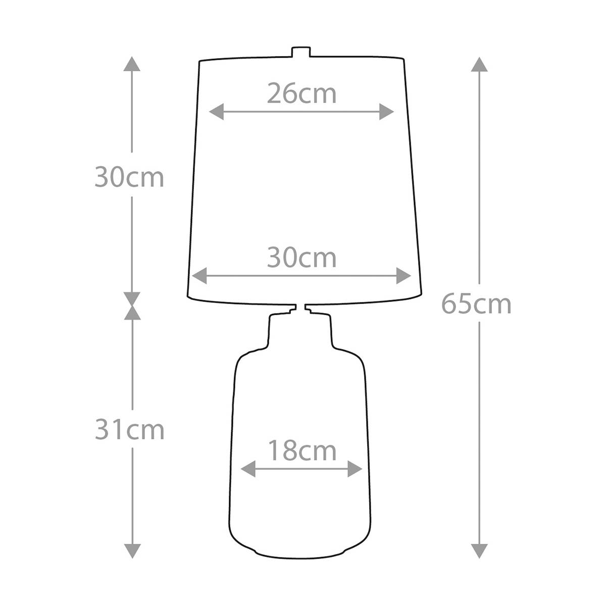 Lampa stołowa WOOLWICH WOOLWICH-TL oprawa w kolorze biało-czarnym ze srebrnym abażurem - Elstead Lighting - obrazek 7
