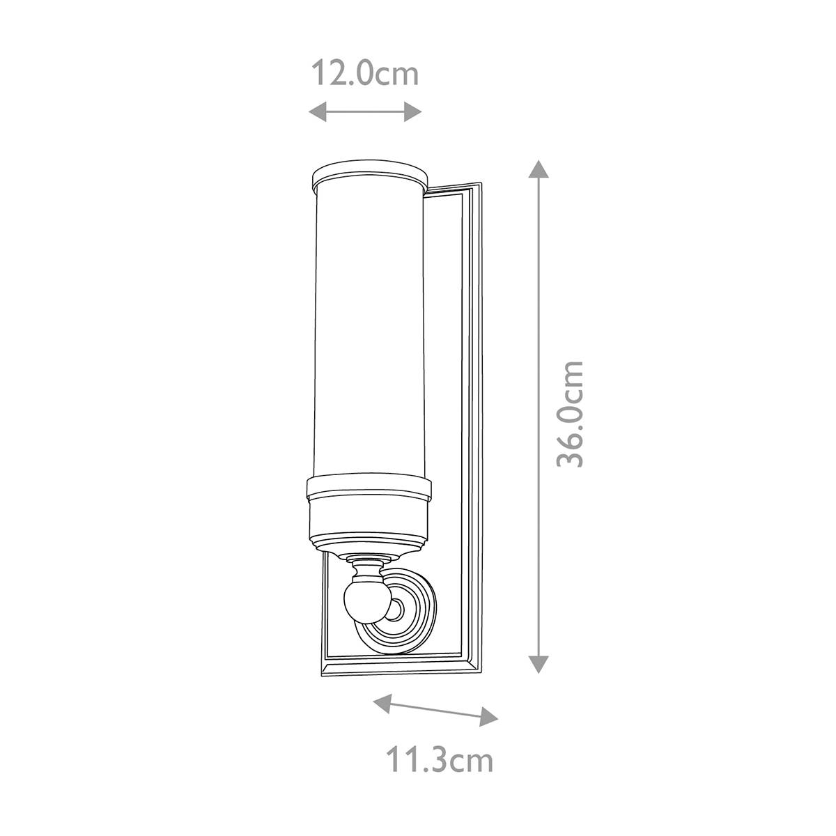 Kinkiet WOREESTER BATH-WS1 oprawa w kolorze chromu - Elstead Lighting - obrazek 5