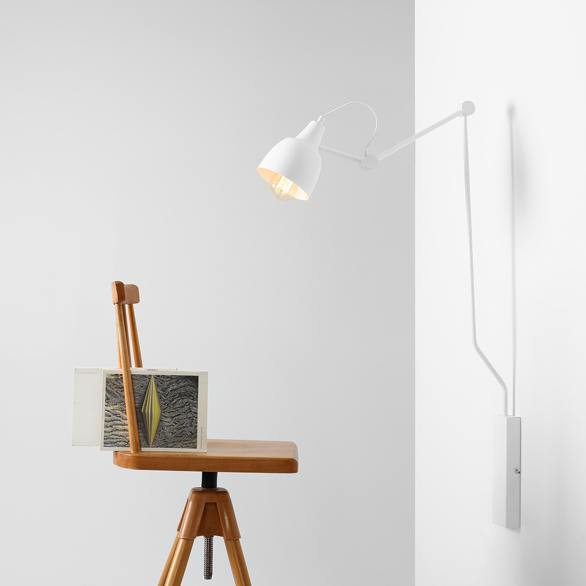 AIDA WALL SHORT WHITE 814C Designerski kinkiet - ALDEX - obrazek 3