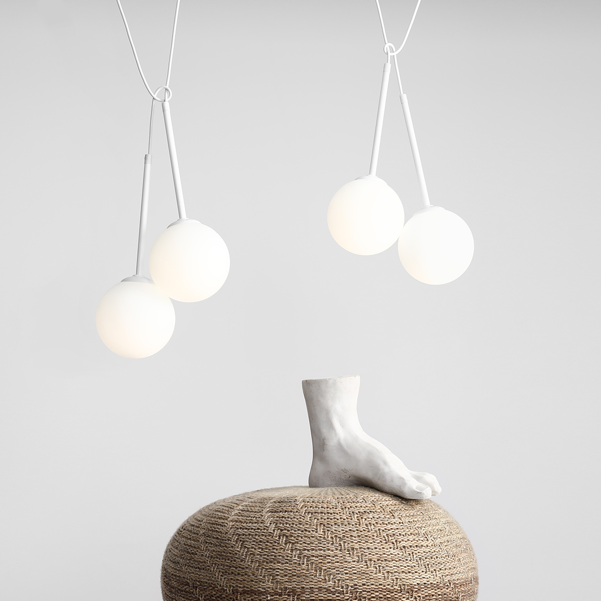 BOSSO 4 WHITE 1087L Minimalistyczna lampa wisząca- ALDEX - obrazek 4