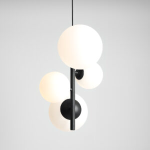 BLOOM 4 BLACK 1091L1 Efektowna lampa wisząca- ALDEX