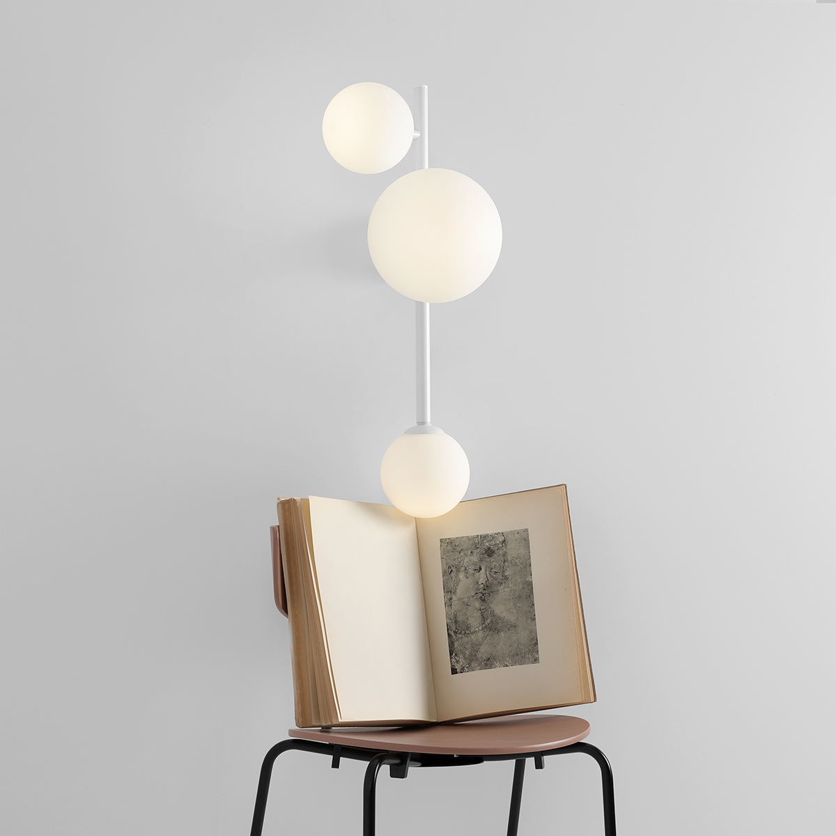 DIONE WALL 3 WHITE 1092Y Bestsellerowy kinkiet - ALDEX - obrazek 3