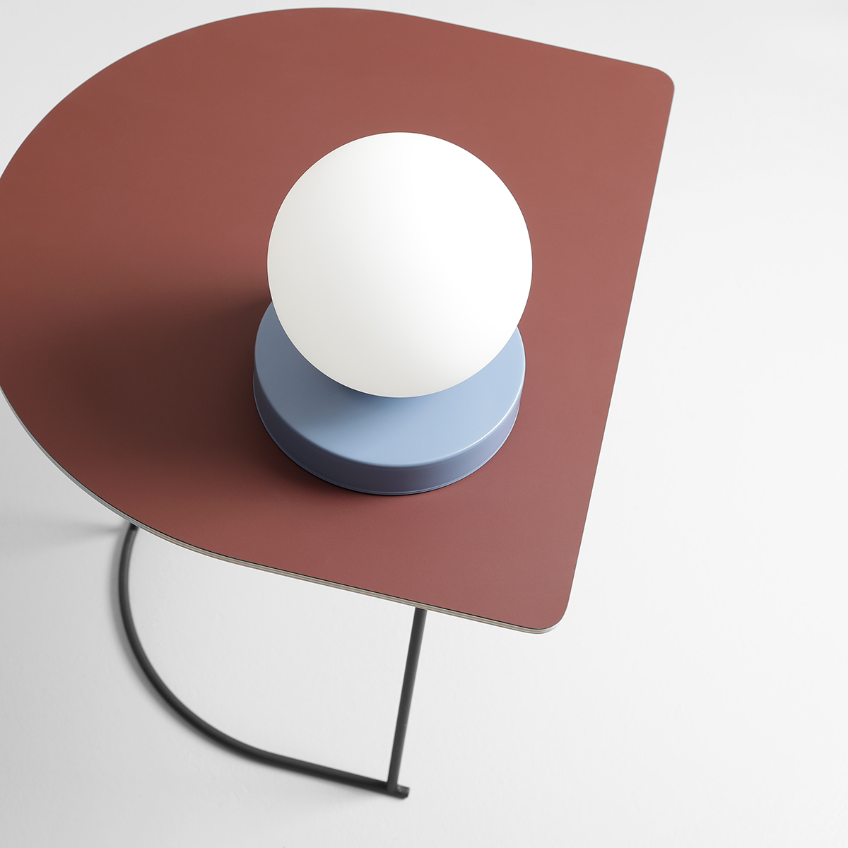 BALL TABLE DUSTY BLUE S 1076B16_S Lampka stołowa #colours - ALDEX