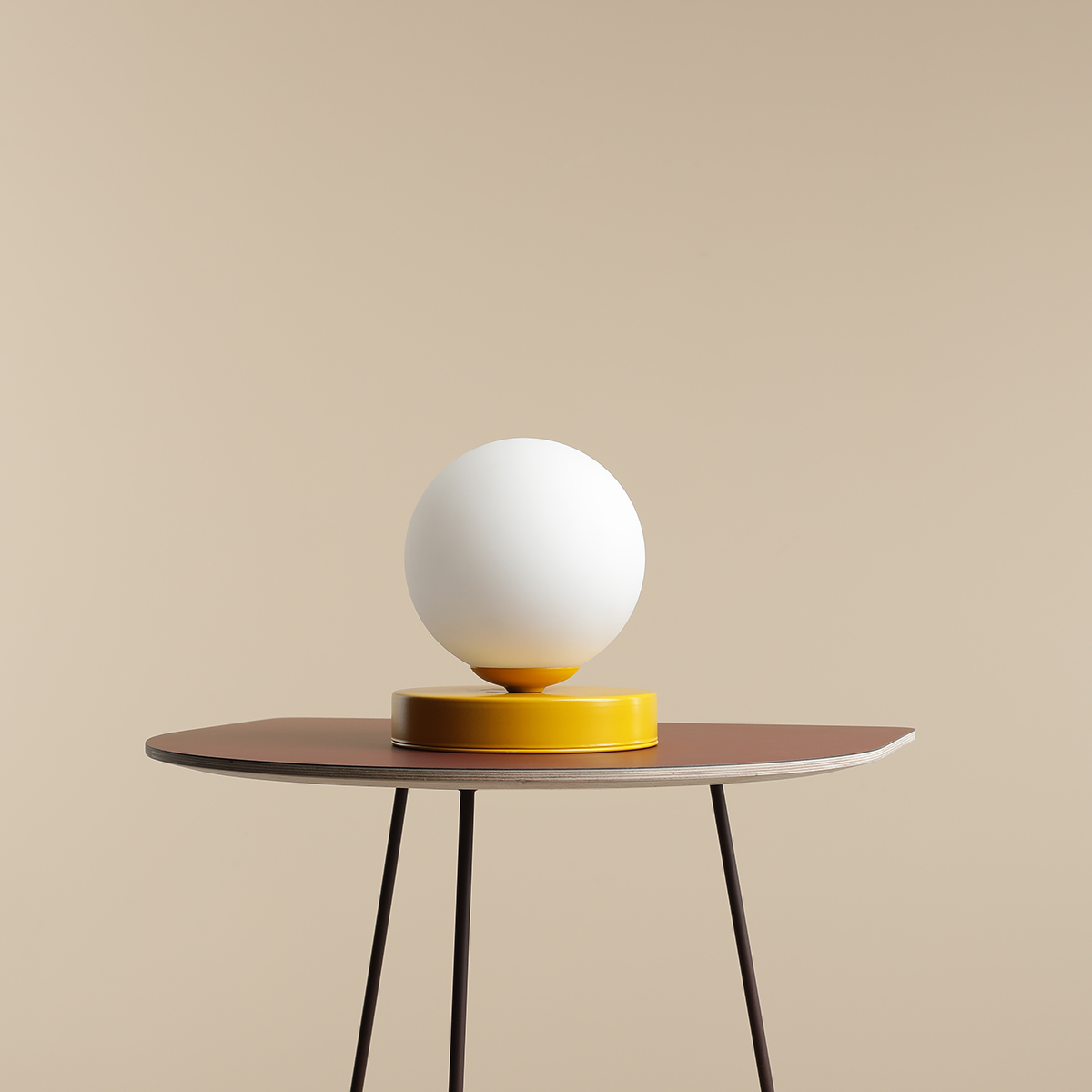 BALL TABLE MUSTARD S 1076B14_S Lampka stołowa #colours - ALDEX