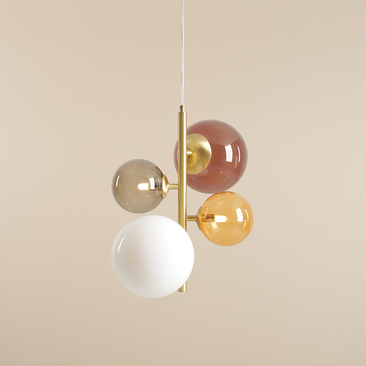 BLOOM 4 MULTICOLOUR 1111L40 Nowoczesna lampa wisząca- ALDEX - obrazek 3