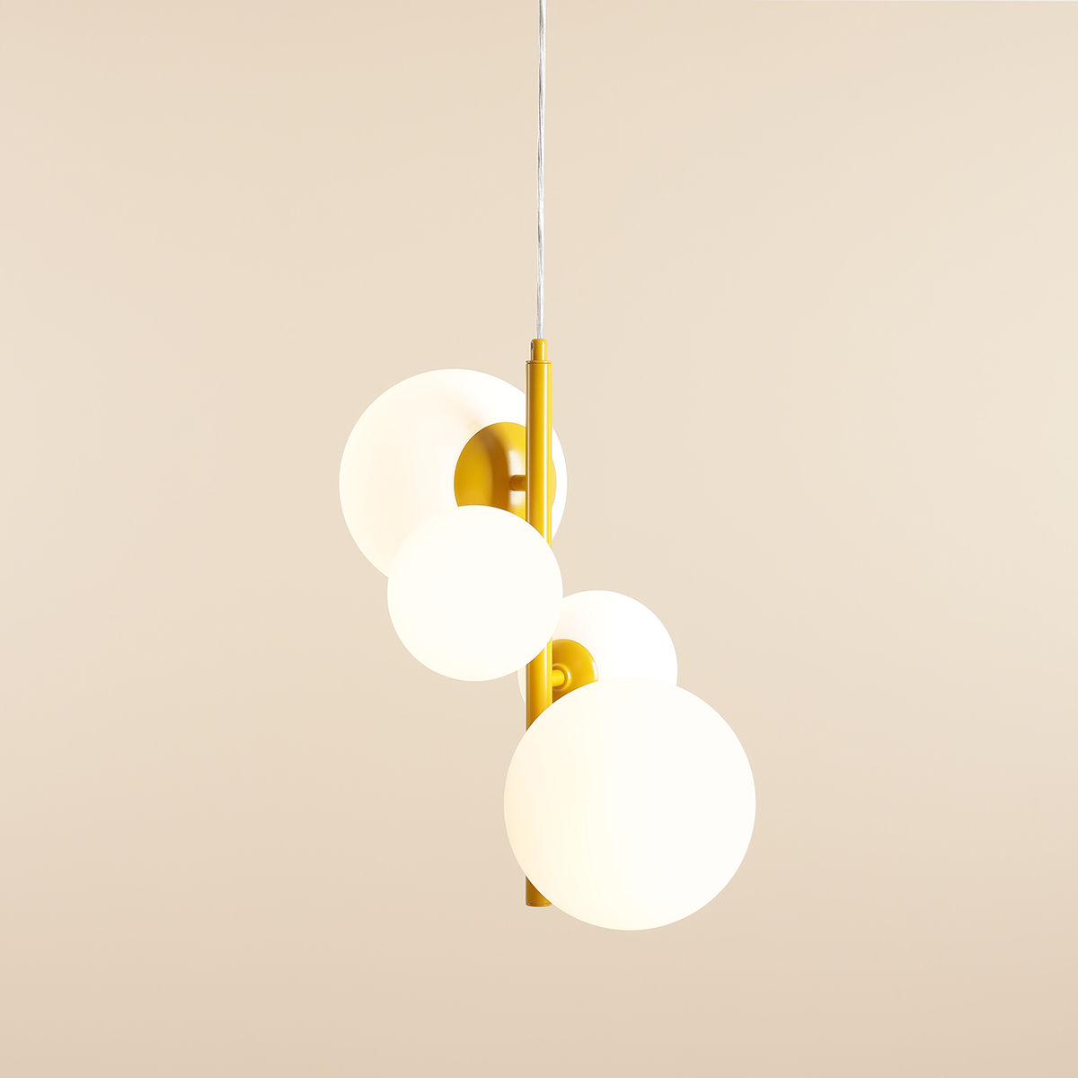 BLOOM 4 MUSTARD 1091L14 Lampa wisząca #colours - ALDEX - obrazek 3