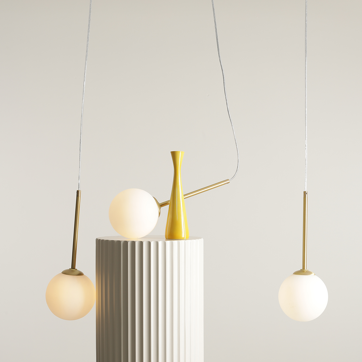 BOSSO 3 BRASS 1087E_40 Elegancka lampa wisząca- ALDEX - obrazek 4