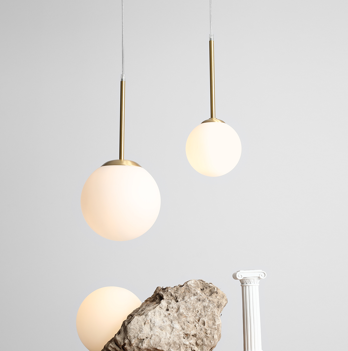 BOSSO MINI 20 BRASS 1087XS40 Efektowna lampa wisząca- ALDEX - obrazek 3