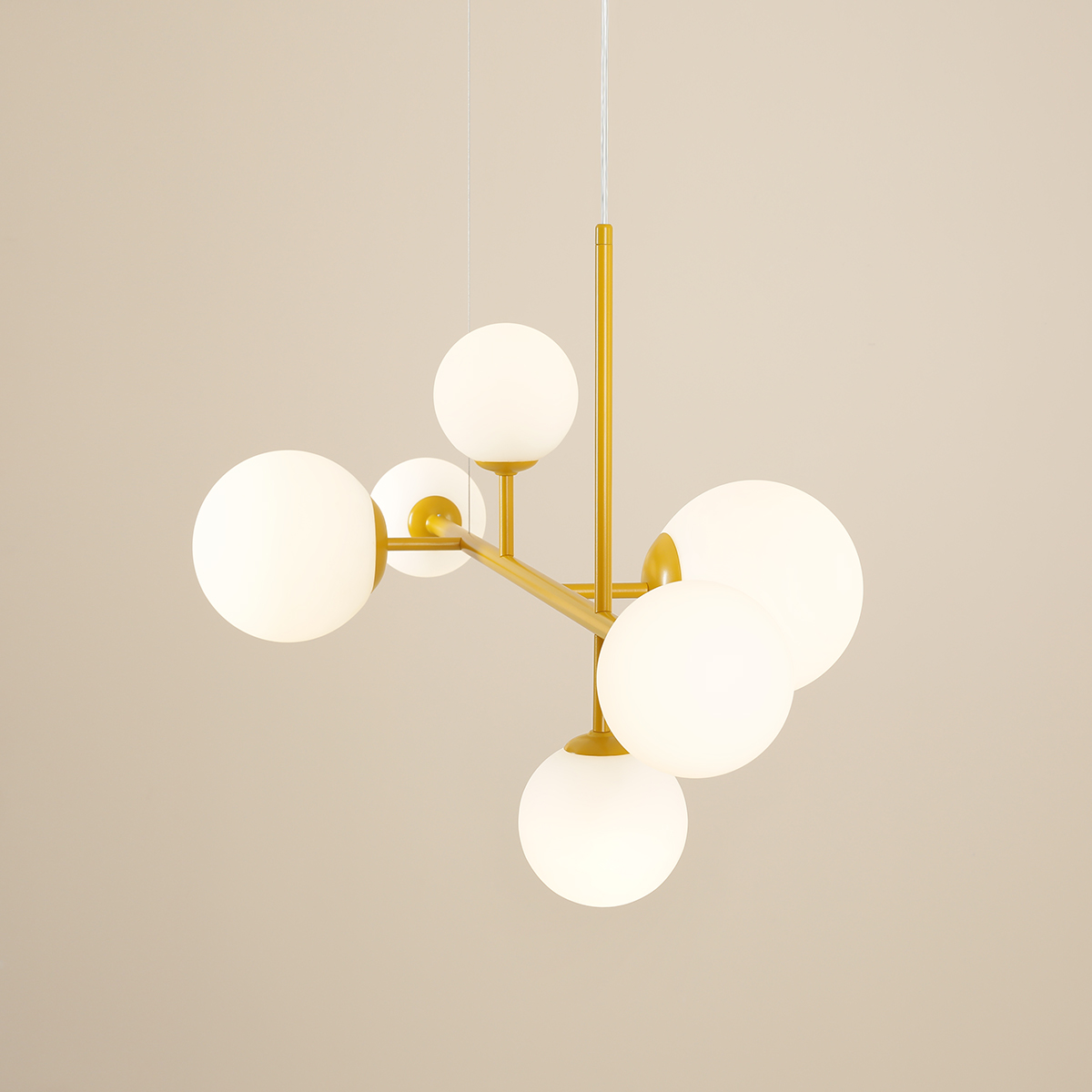 DIONE 6 MUSTARD 1092K14 Nowoczesna lampa wisząca #colours - ALDEX - obrazek 4