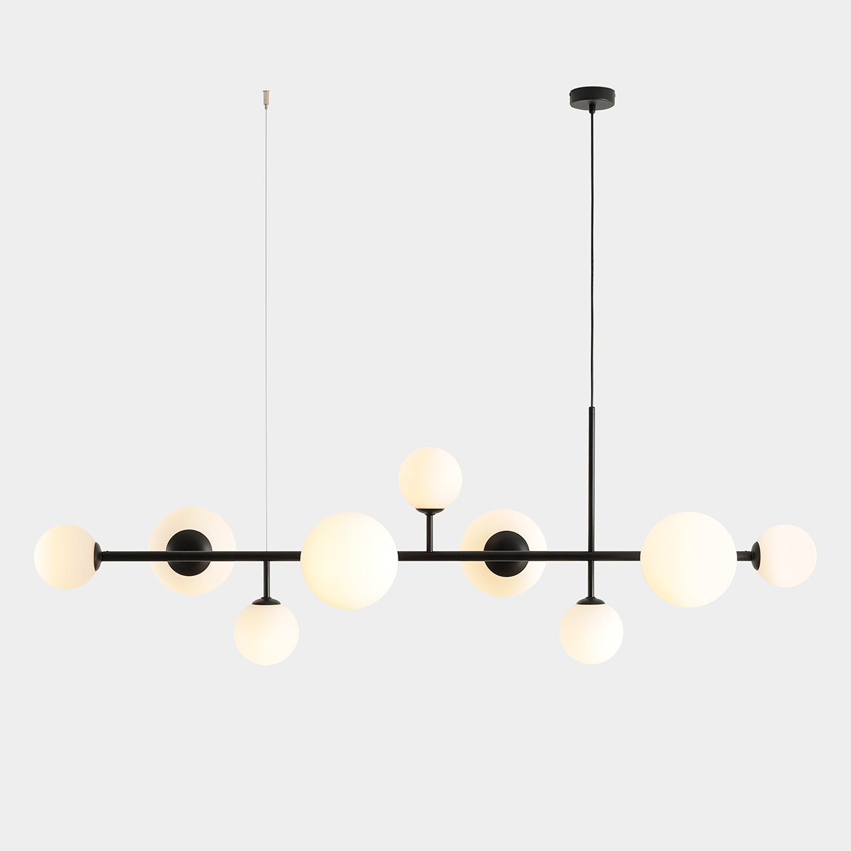 DIONE 9 BLACK 1092N1 Rozłożysta lampa wisząca- ALDEX