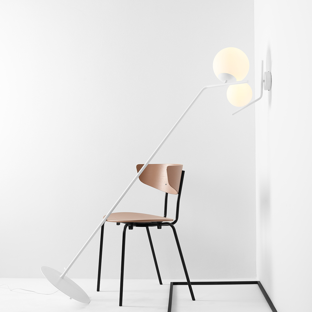 GALLIA WALL WHITE 1095C Minimalistyczny kinkiet - ALDEX - obrazek 4