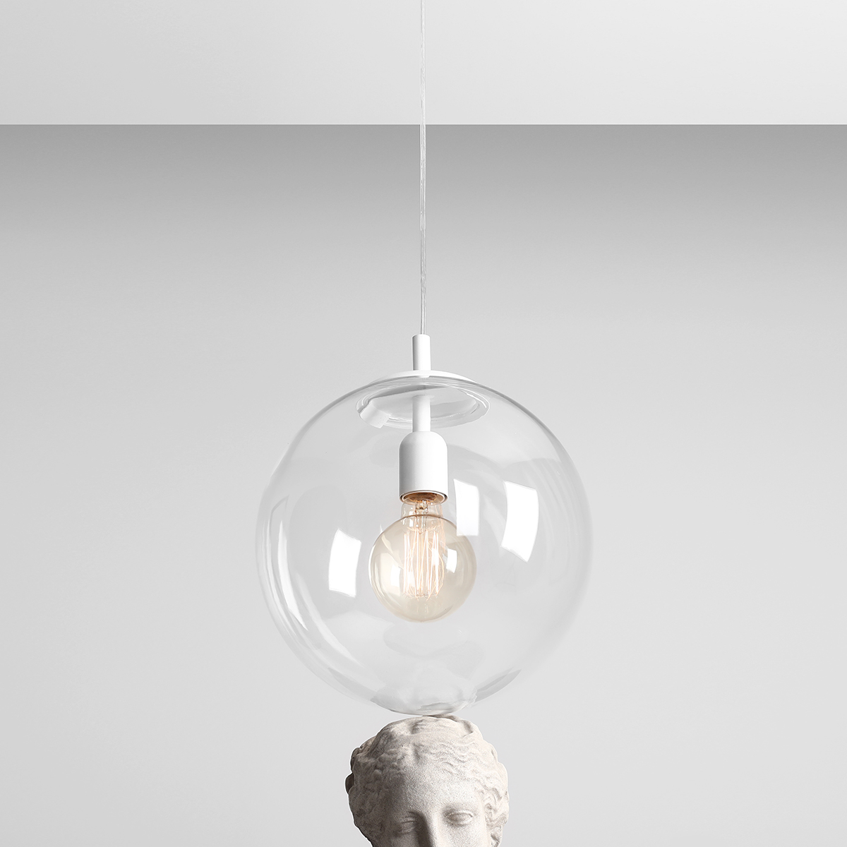 GLOBE WHITE 562G Minimalistyczna lampa wisząca- ALDEX - obrazek 3