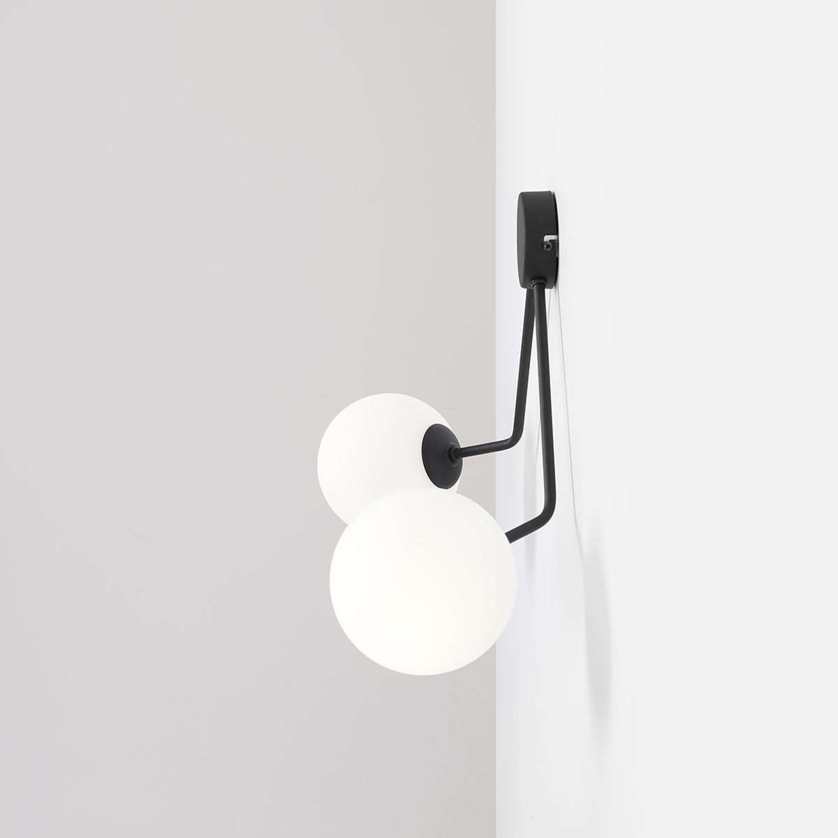 HOLM WALL BLACK S 1082D1 Nowoczesny kinkiet - ALDEX - obrazek 3