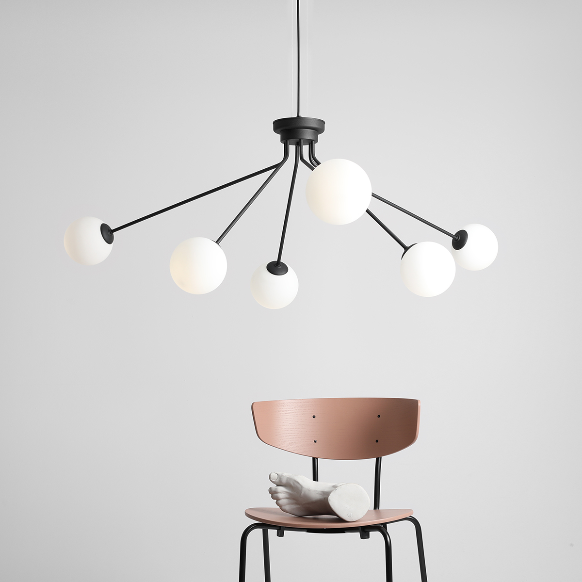 HOLM 6 BLACK 1082K1 Nowoczesna lampa wisząca- ALDEX - obrazek 3