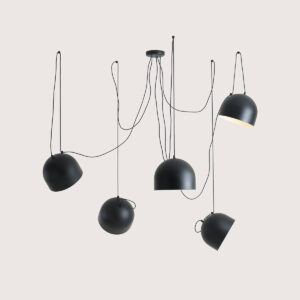 NOOR 5 BLACK 1122F1 Lampa wisząca w stylu loftowym- ALDEX