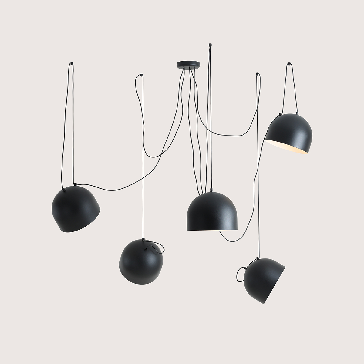 NOOR 5 BLACK 1122F1 Lampa wisząca w stylu loftowym- ALDEX