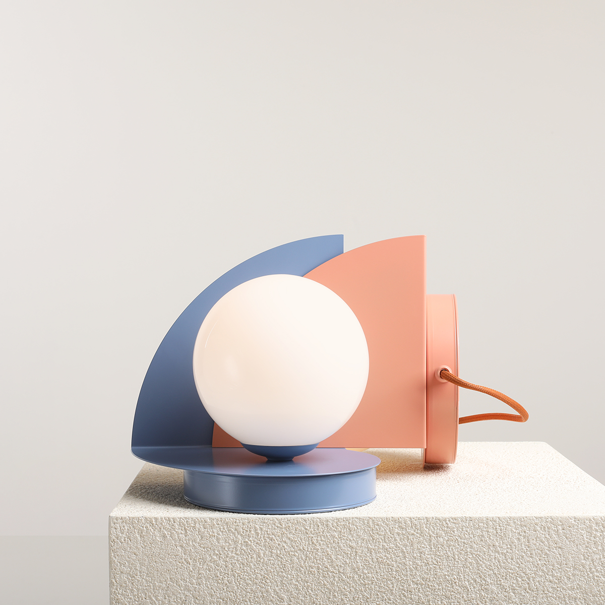 LOOP TABLE DUSTY BLUE 1125B16 Nowoczesna lampka stołowa - ALDEX - obrazek 3