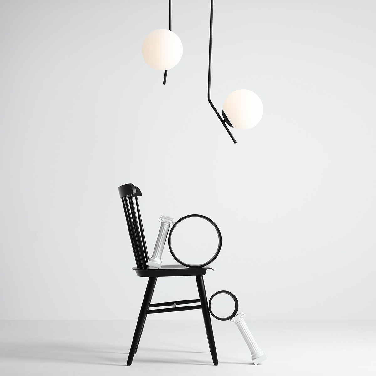 GALLIA BLACK 1095PL_G1 Nowoczesny plafon - ALDEX - obrazek 4