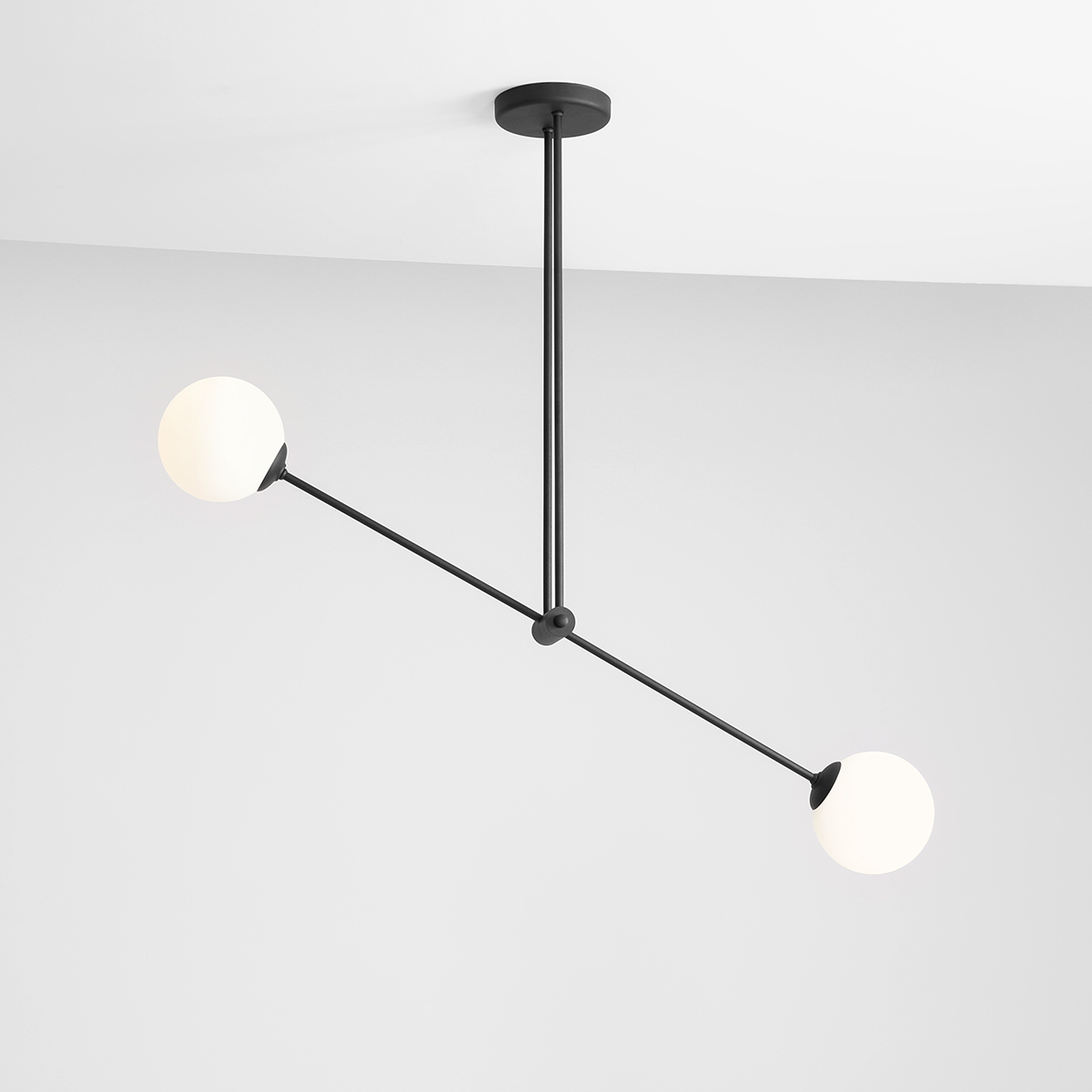 OHIO 2 BLACK 1081PL_H1 Nowoczesny plafon - ALDEX