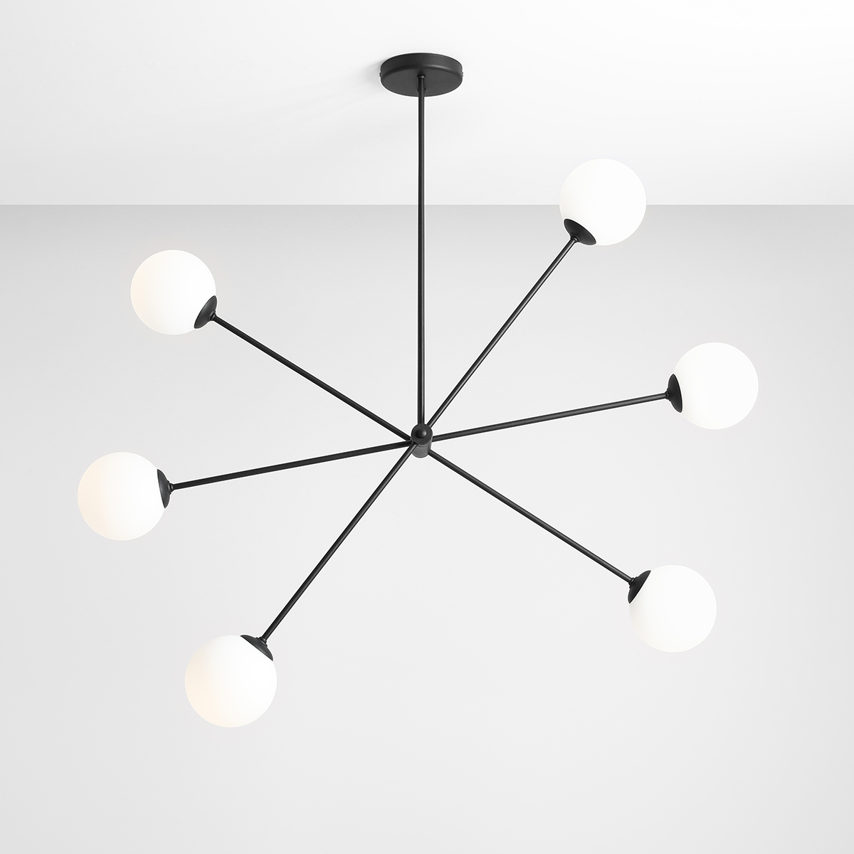 OHIO 6 BLACK 1081PL_K1 Designerski plafon - ALDEX