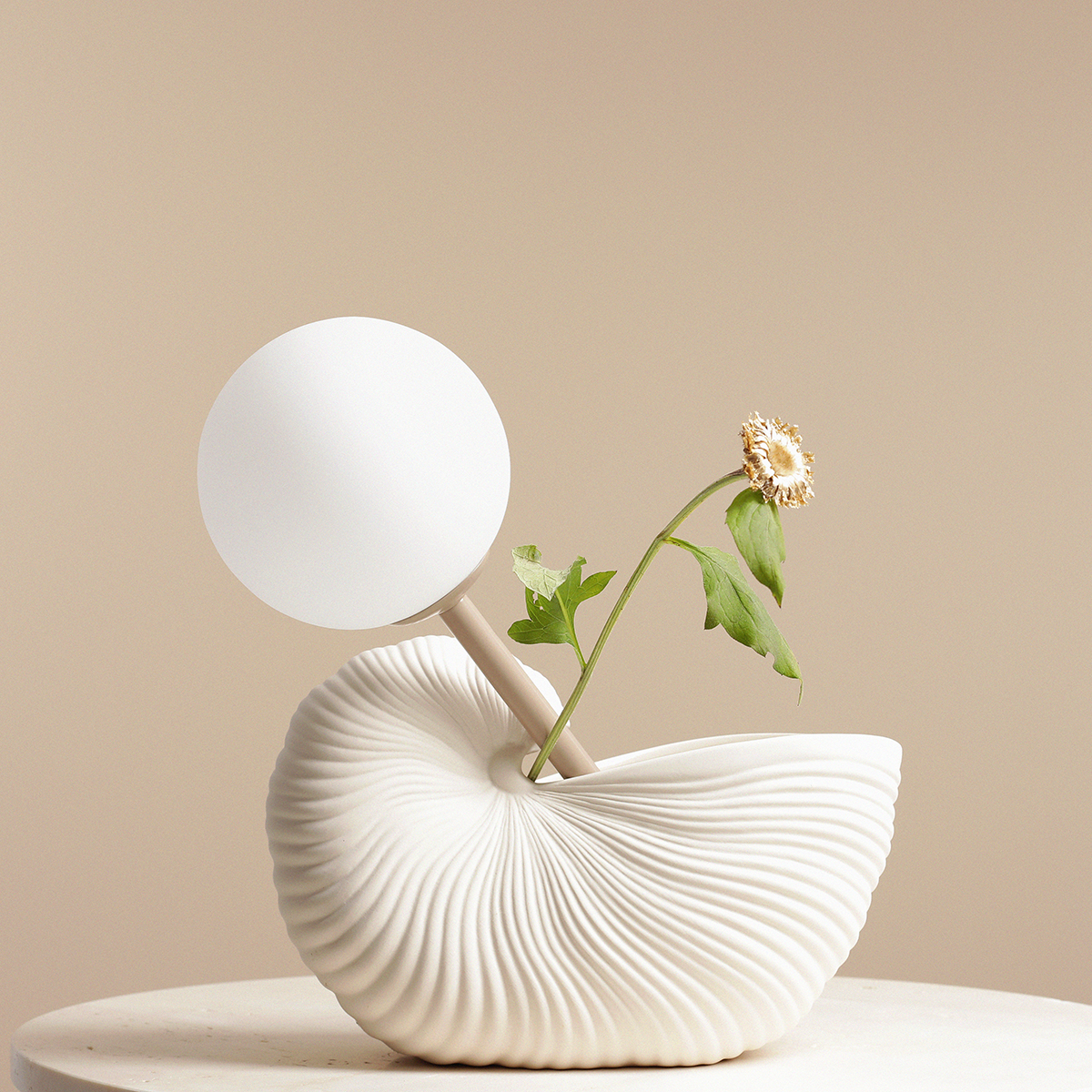 PINNE TABLE BEIGE 1080B17 Lampka biurkowa #colours - ALDEX - obrazek 4