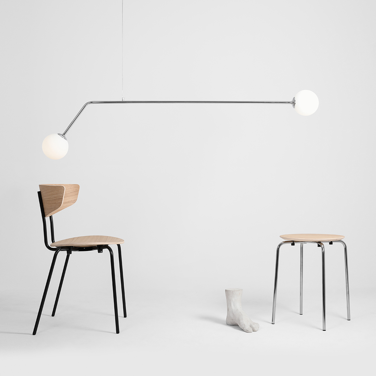 PURE 2 CHROME 1064H4 Minimalistyczna lampa wisząca- ALDEX - obrazek 4