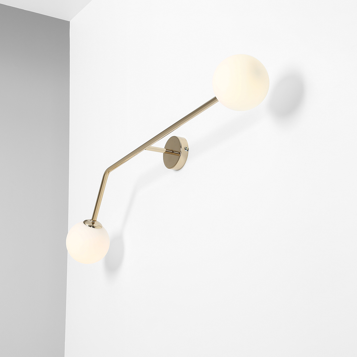 PURE WALL GOLD HORIZONTAL 1064D30 Minimalistyczna lampa ścienna - ALDEX - obrazek 4