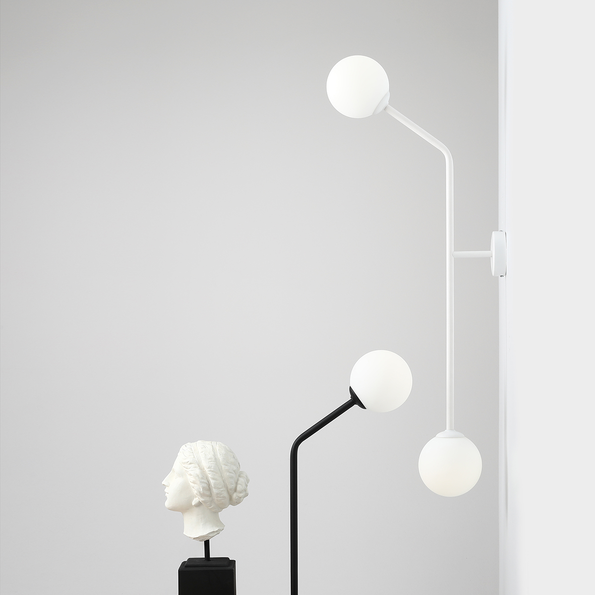 PURE WALL WHITE VERTICAL 1064D_2 Minimalistyczna lampa ścienna - ALDEX - obrazek 4