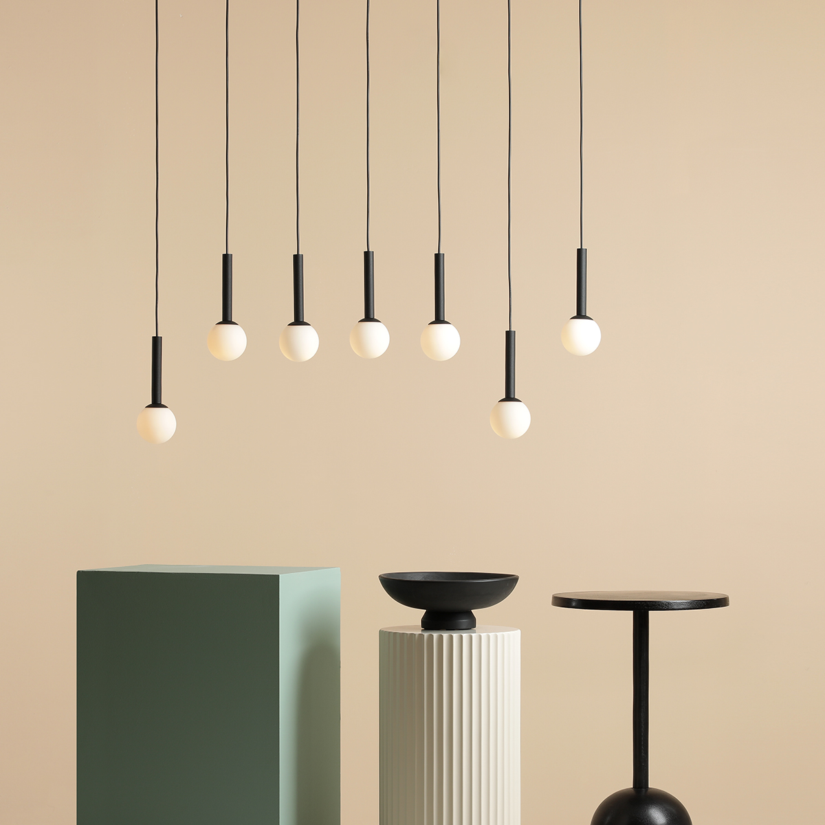 RIU 7 ALL BLACK 1121T1 Nowoczesna lampa wisząca- ALDEX - obrazek 4