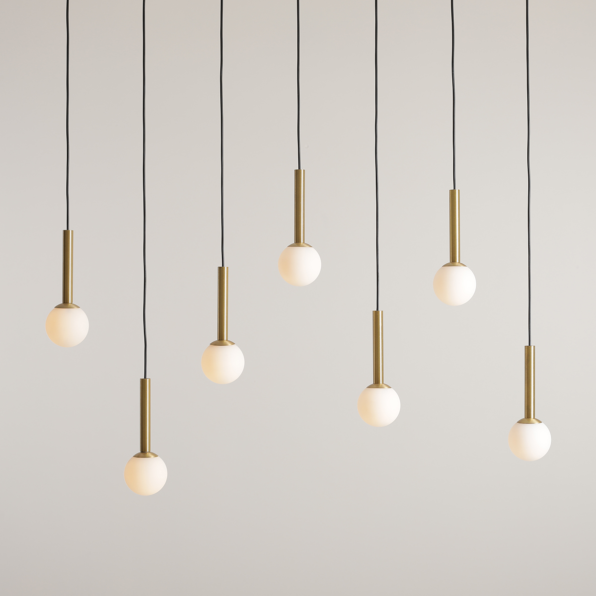 RIU 7 BLACK BRASS 1121T40 Elegancka lampa wisząca- ALDEX - obrazek 2