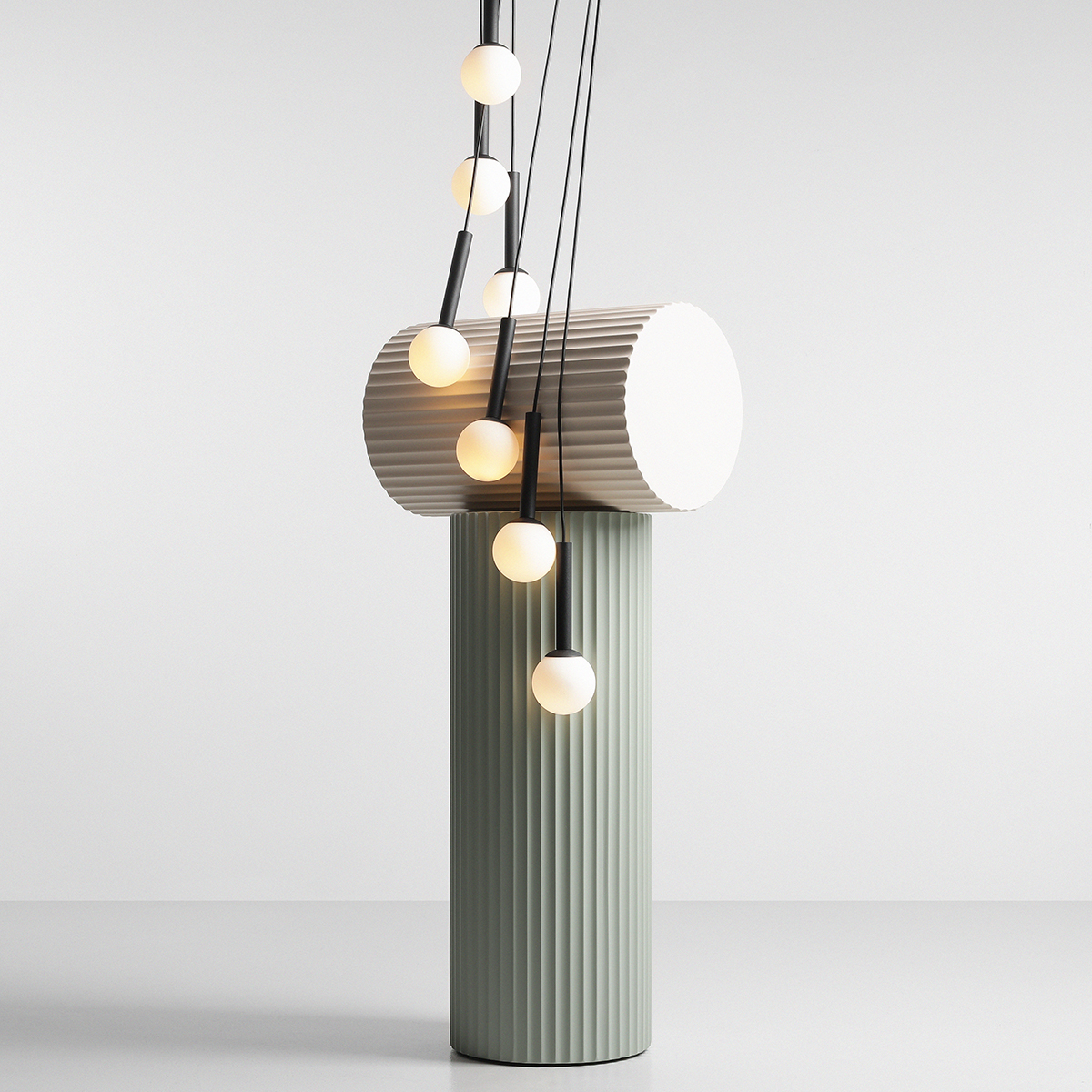 RIU 9 RING ALL BLACK 1117N1 Kaskadowa lampa wisząca- ALDEX - obrazek 3