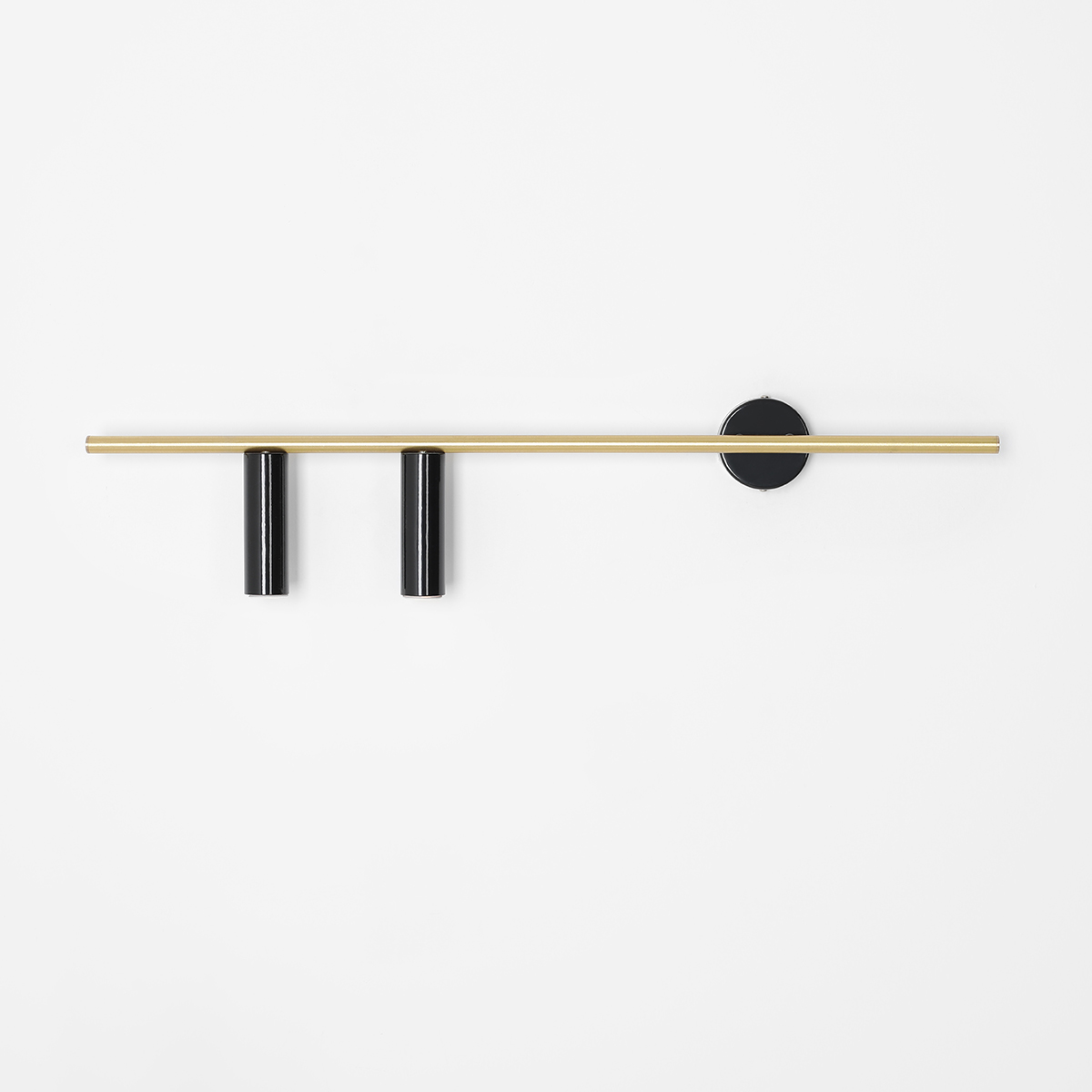 TREVO WALL 2 BLACK BRASS (left) 1083D40 Designerski kinkiet - ALDEX