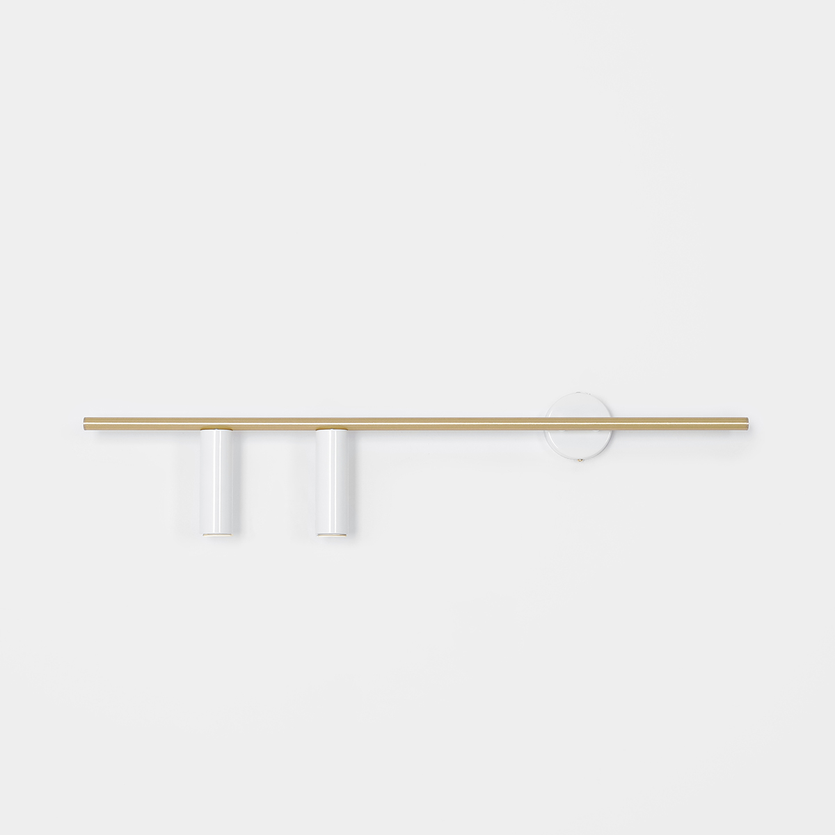 TREVO WALL 2 WHITE BRASS (left) 1097D40 Designerski kinkiet - ALDEX