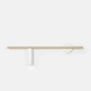 TREVO WALL WHITE BRASS (left) 1097C40 Designerski kinkiet - ALDEX