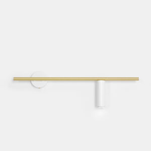 TREVO WALL WHITE BRASS (right) 1097C40_2 Designerski kinkiet - ALDEX