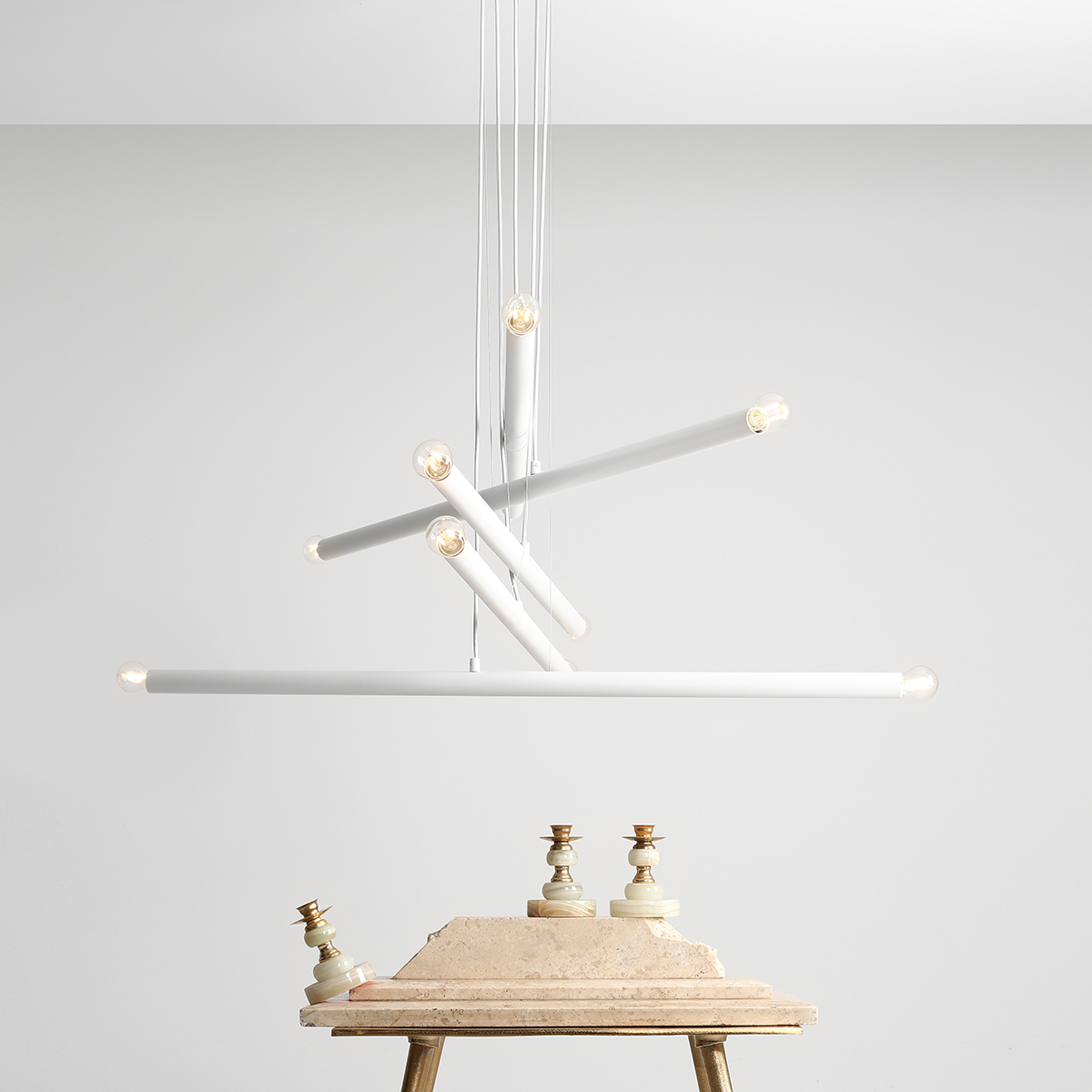 TUBO 10 WHITE 1072M Designerska lampa wisząca- ALDEX - obrazek 4