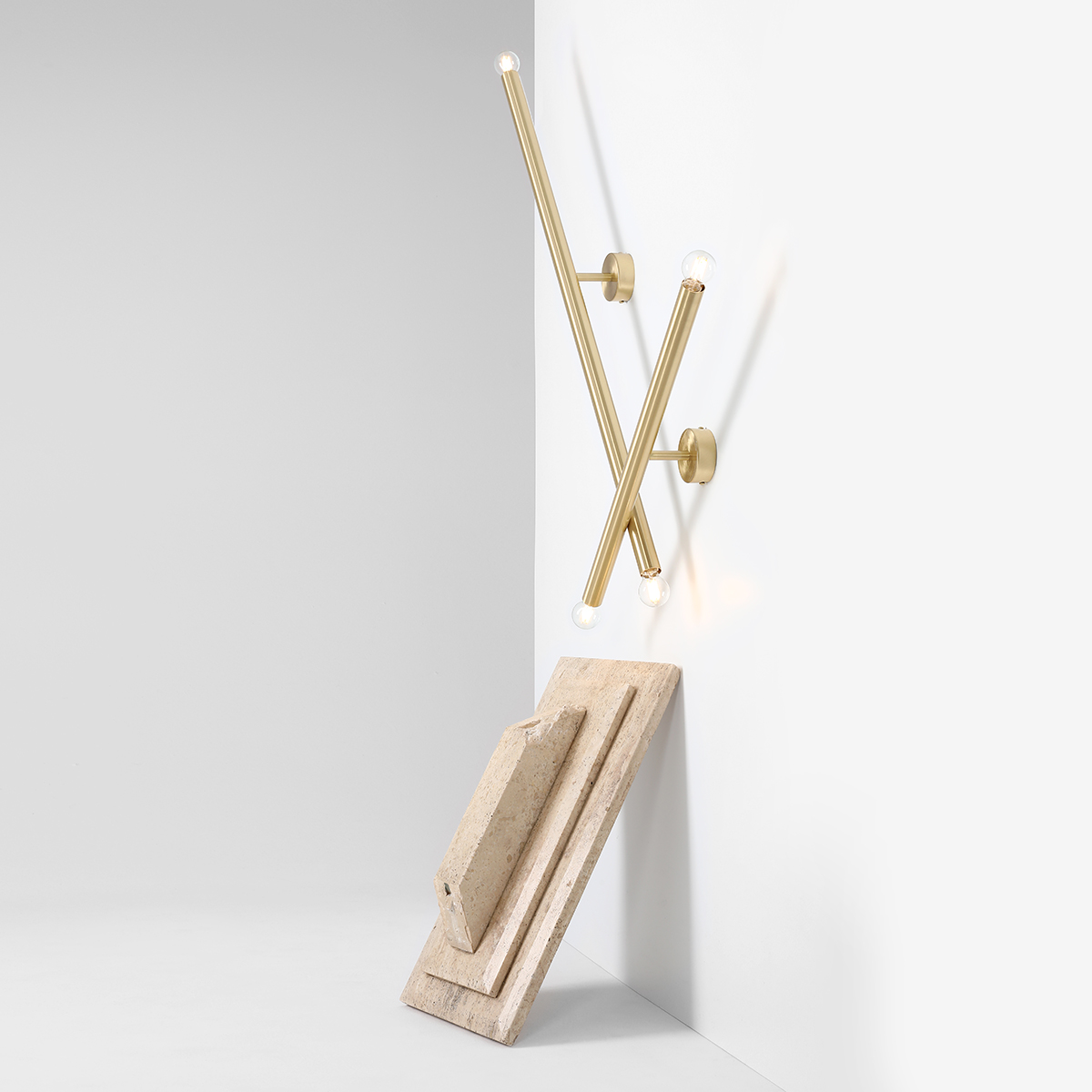 TUBO WALL BRASS L 1072D40_L Designerski kinkiet - ALDEX - obrazek 4