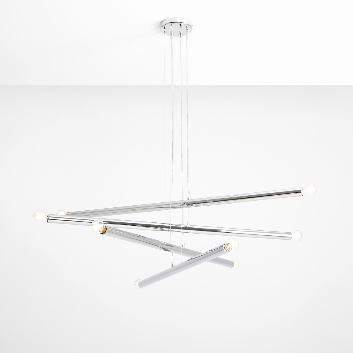 TUBO 8 CHROME 1072P4 Designerska lampa wisząca- ALDEX