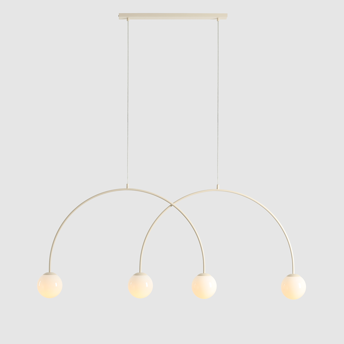 UNA 4 CREAM L 1116L9_L Modna lampa wisząca - ALDEX