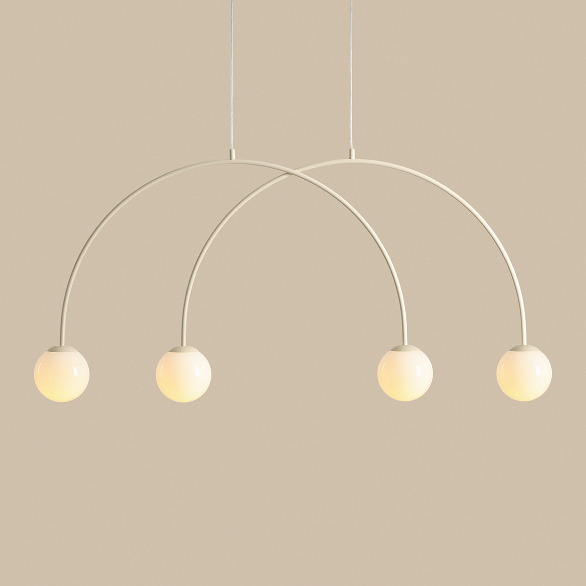 UNA 4 CREAM S 1116L9_S Modna lampa wisząca - ALDEX - obrazek 4