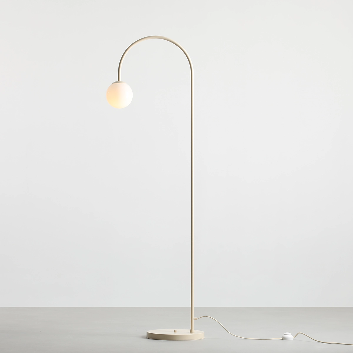 UNA FLOOR CREAM 1116A9 Nowoczesna lampa podłogowa - ALDEX