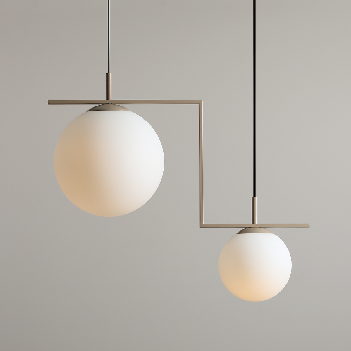 ZAC 2 BEIGE MATTE 1038H17_2 Nowoczesna lampa wisząca #colours - ALDEX - obrazek 3