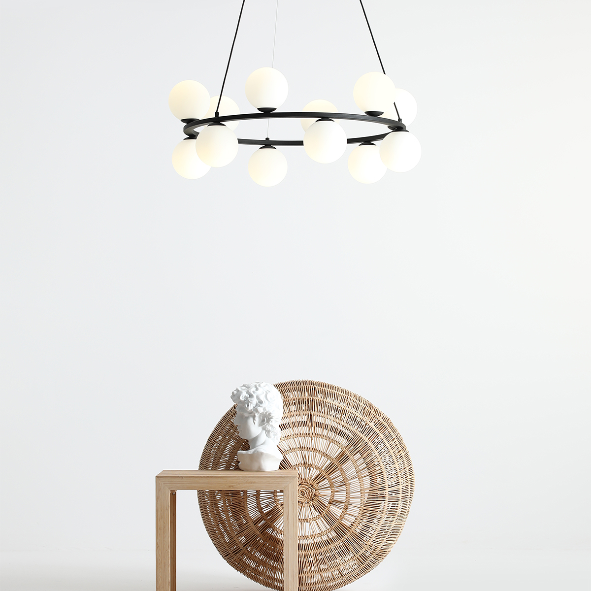 KRONE 12 BLACK 1085R1 Stylowa lampa wisząca- ALDEX - obrazek 4