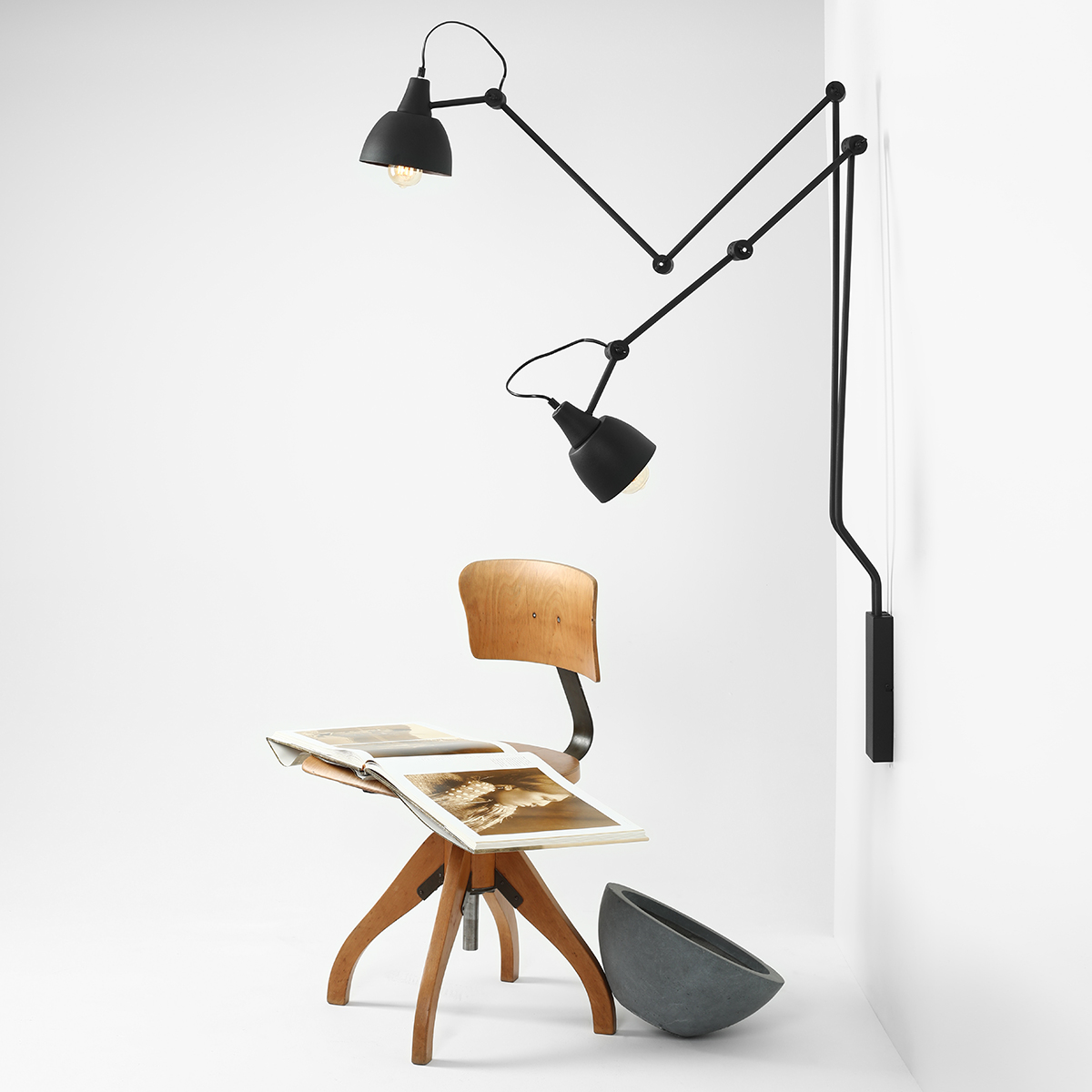 AIDA WALL 2 BLACK 842D Designerski kinkiet - ALDEX - obrazek 3