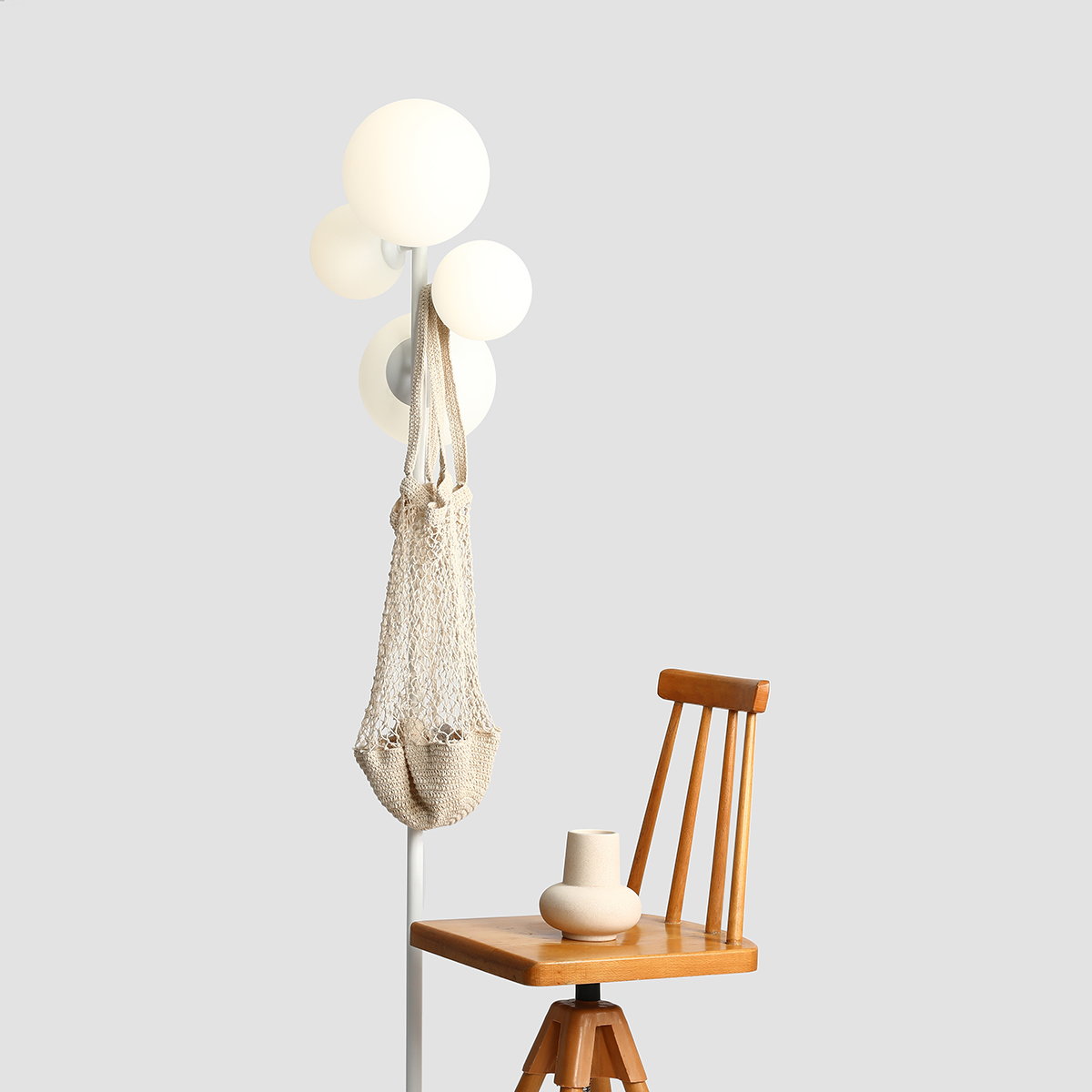 BLOOM FLOOR WHITE 1091A Nowoczesna lampa podłogowa - ALDEX - obrazek 3