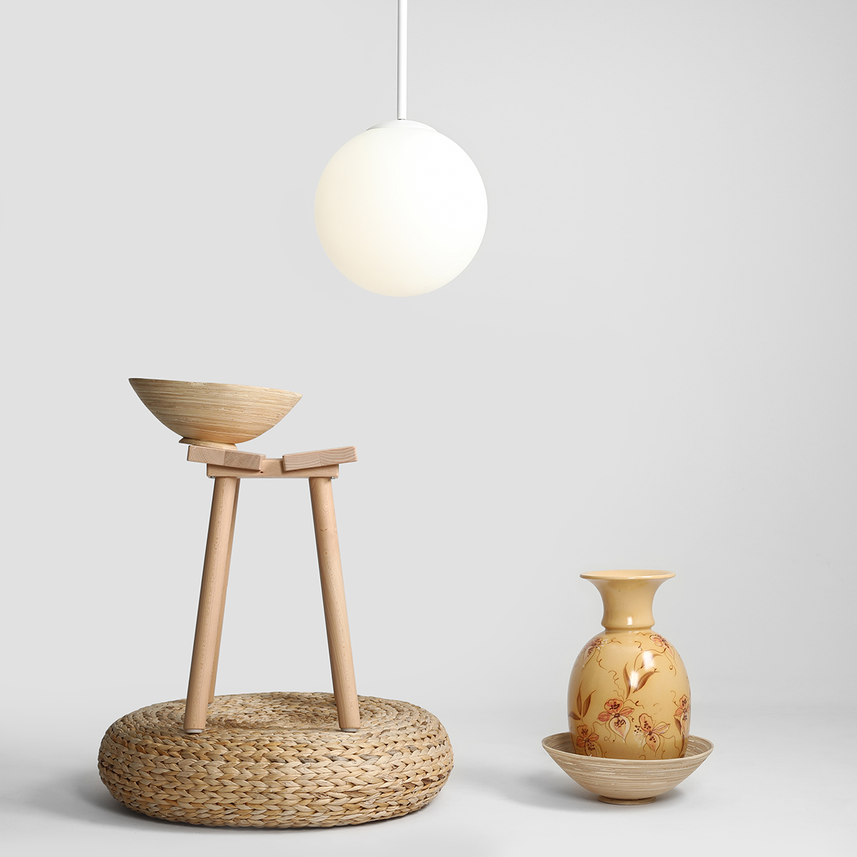 BOSSO MEDIUM 30 WHITE 1087G Minimalistyczna lampa wisząca- ALDEX - obrazek 4