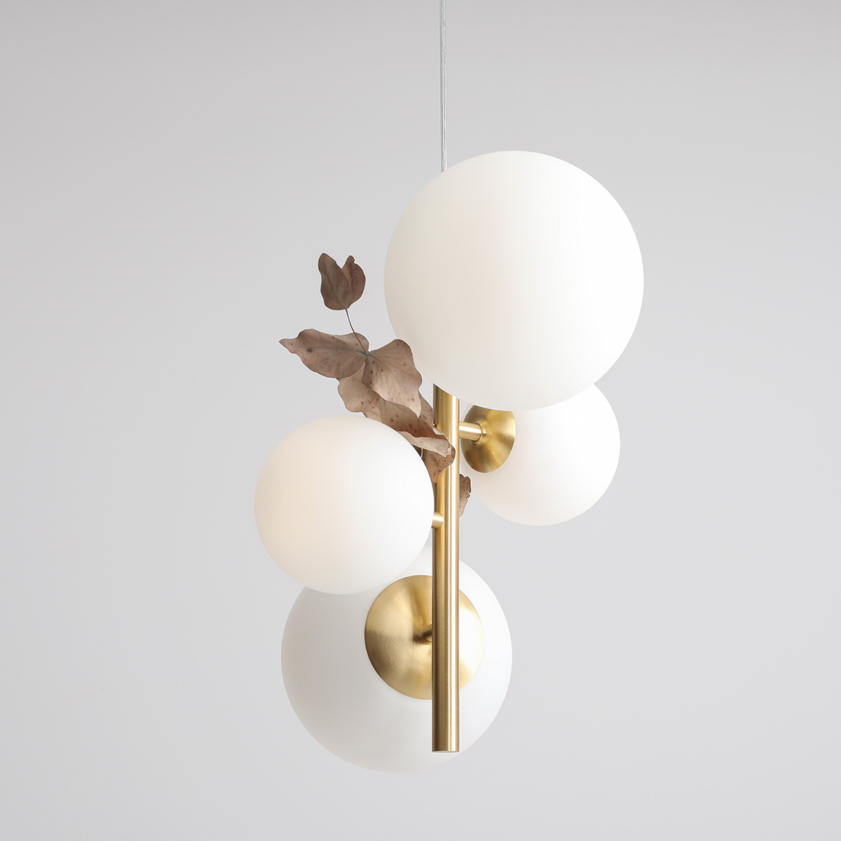 BLOOM 4 BRASS 1091L40 Elegancka lampa wisząca- ALDEX - obrazek 4