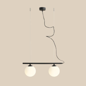 BERYL GLASS 2 BLACK 1006H1 Nowoczesna lampa wisząca- ALDEX