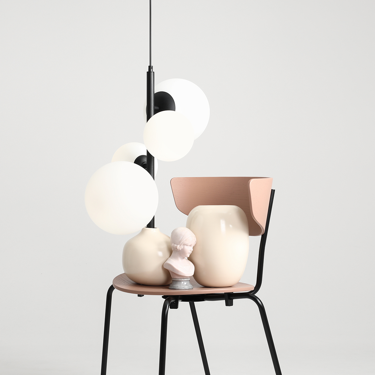 BLOOM 4 BLACK 1091L1 Efektowna lampa wisząca- ALDEX - obrazek 3