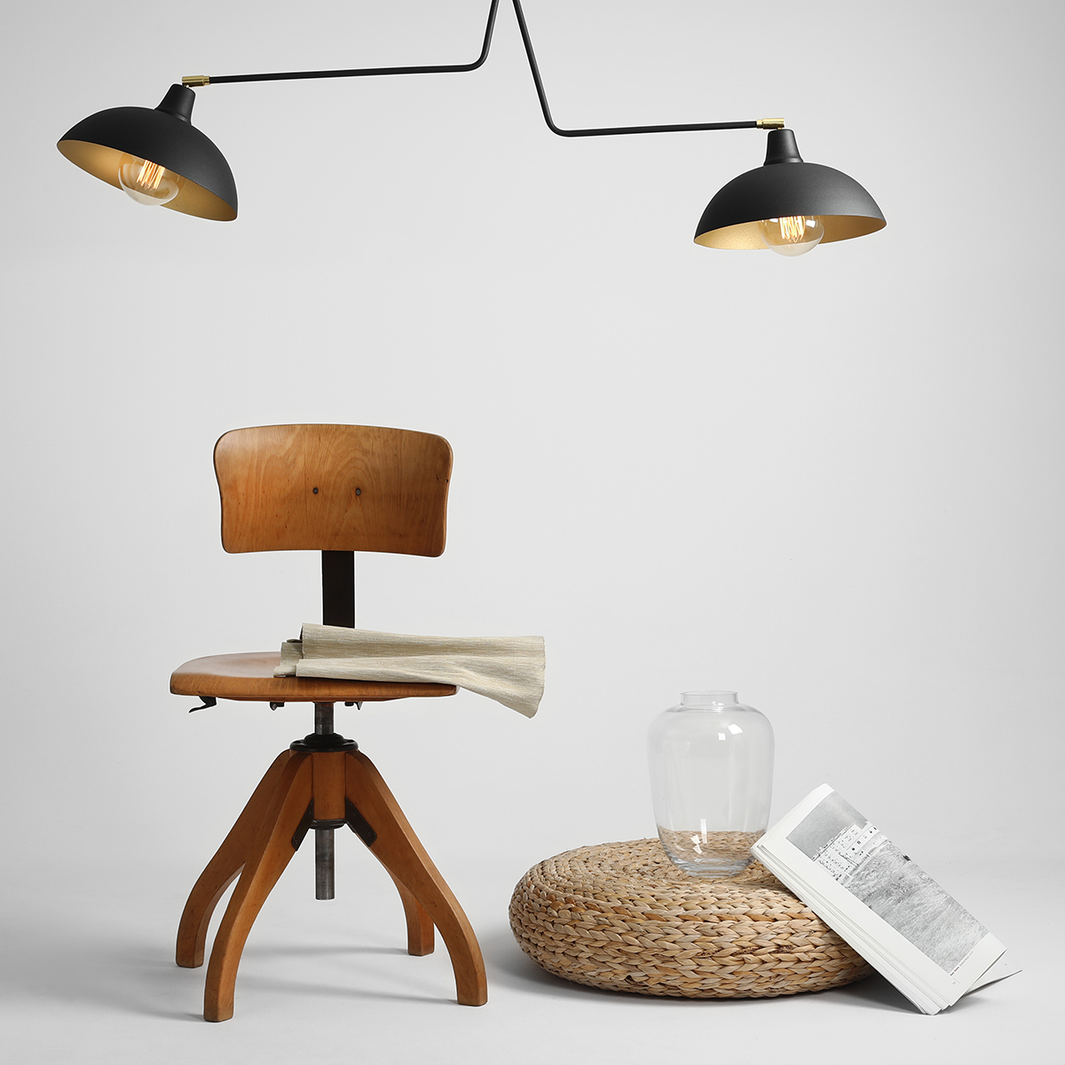 ESPACE 2 BLACK 1036H1 Nowoczesny plafon - ALDEX - obrazek 4